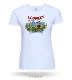 Trička dámske VYSOKÉ TATRY LOMNICKÝ ŠTÍT 2634 m.n.m.